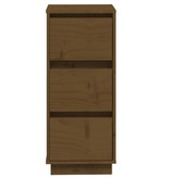 VidaXL Dressoir 32x34x75 cm massief grenenhout honingbruin
