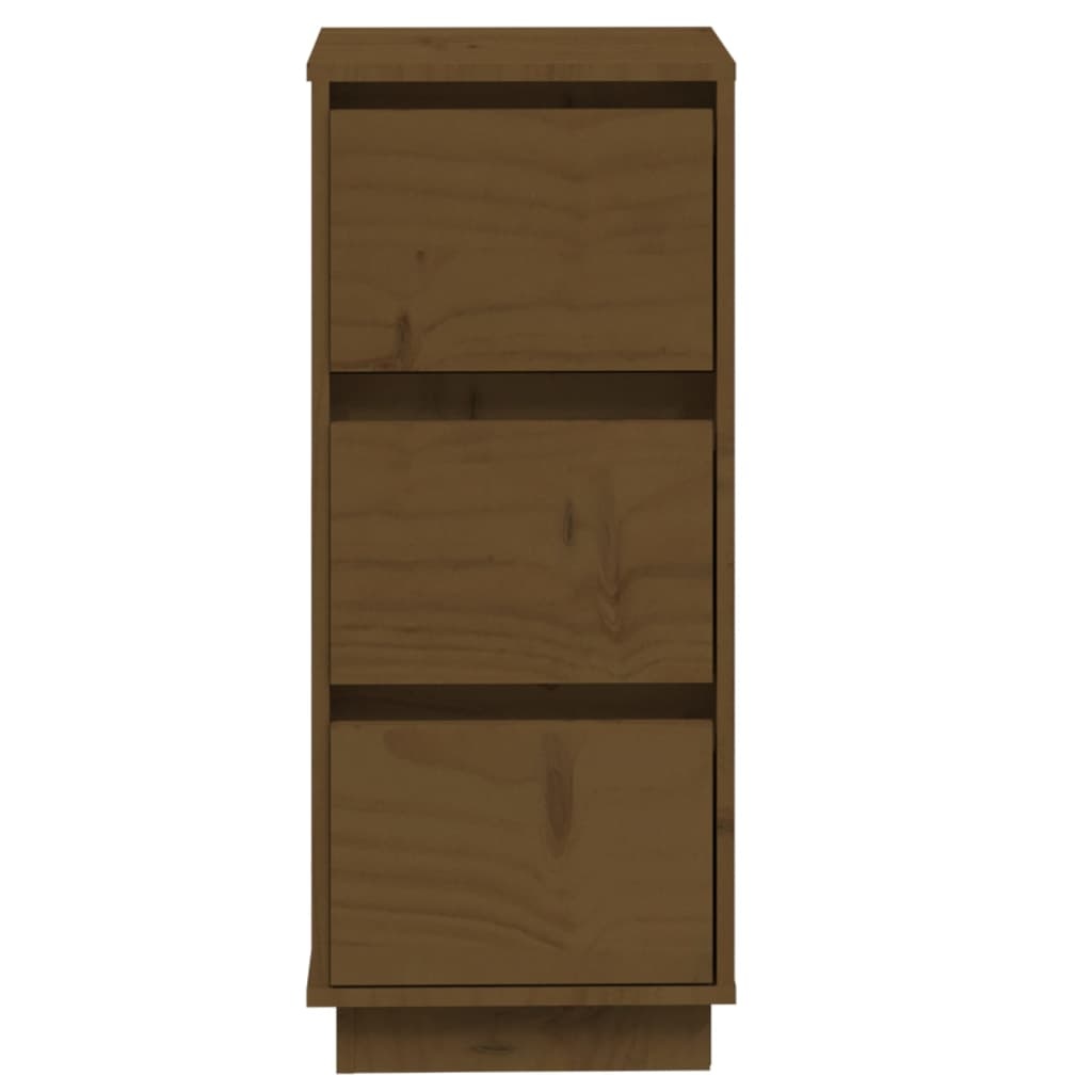 VidaXL Dressoir 32x34x75 cm massief grenenhout honingbruin
