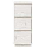 VidaXL Dressoirs 2 st 32x34x75 cm massief grenenhout wit