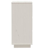 VidaXL Dressoirs 2 st 32x34x75 cm massief grenenhout wit