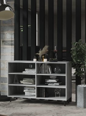 VidaXL Dressoir 103,5x35x70 cm spaanplaat grijs sonoma eikenkleurig