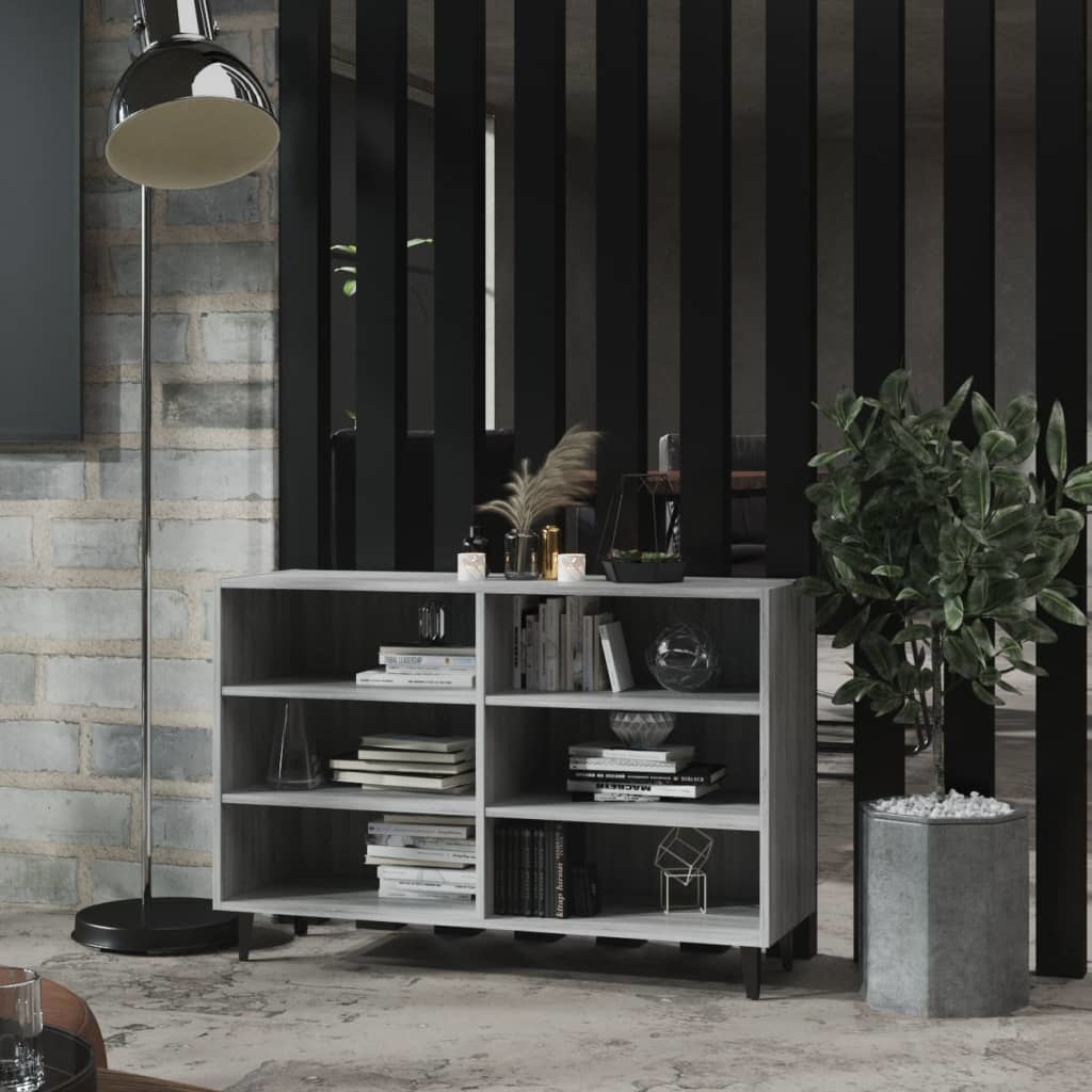 VidaXL Dressoir 103,5x35x70 cm spaanplaat grijs sonoma eikenkleurig