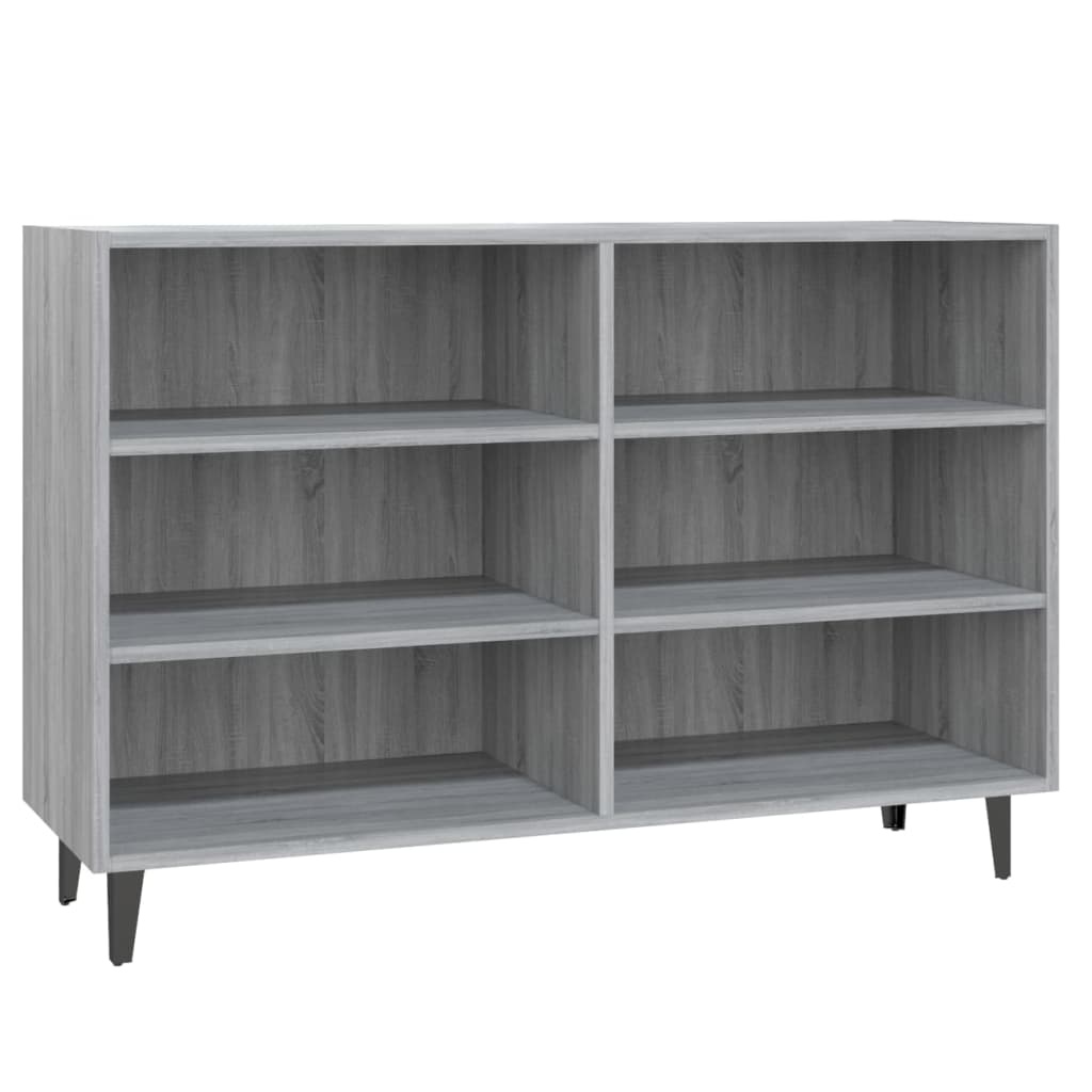 VidaXL Dressoir 103,5x35x70 cm spaanplaat grijs sonoma eikenkleurig