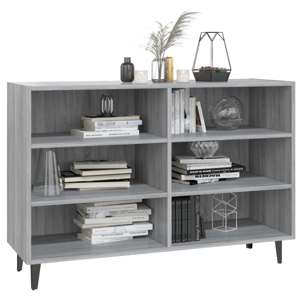 VidaXL Dressoir 103,5x35x70 cm spaanplaat grijs sonoma eikenkleurig