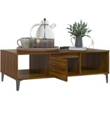 VidaXL Salontafel 103,5x60x35 cm spaanplaat bruineikenkleurig