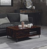 VidaXL Salontafel 90x60x35 cm spaanplaat gerookt eikenkleurig