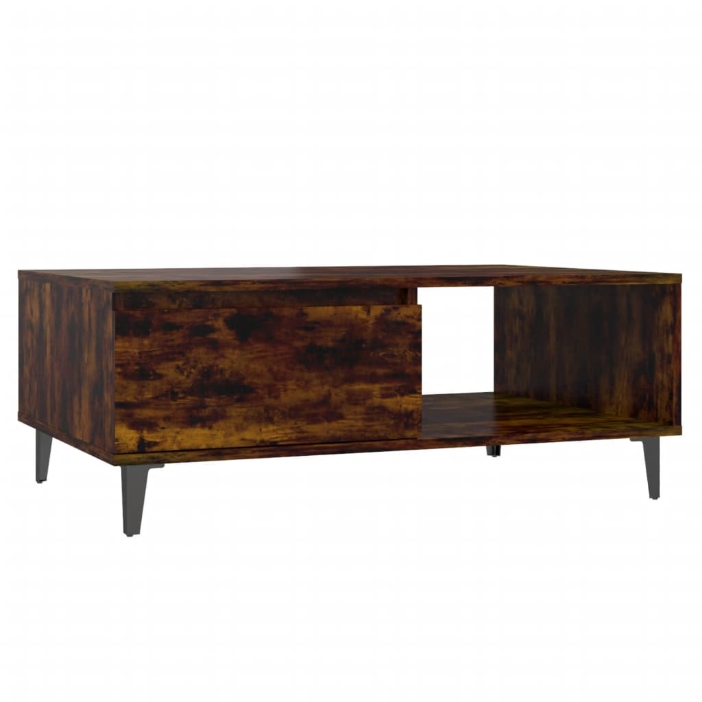 VidaXL Salontafel 90x60x35 cm spaanplaat gerookt eikenkleurig