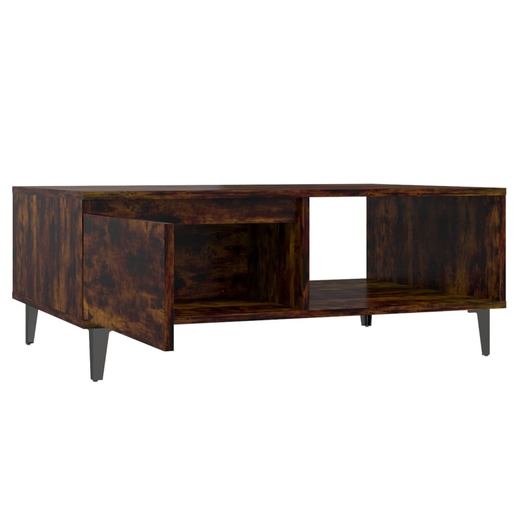 VidaXL Salontafel 90x60x35 cm spaanplaat gerookt eikenkleurig