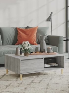 VidaXL Salontafel 90x60x35 cm spaanplaat grijs sonoma eikenkleurig