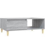 VidaXL Salontafel 90x60x35 cm spaanplaat grijs sonoma eikenkleurig