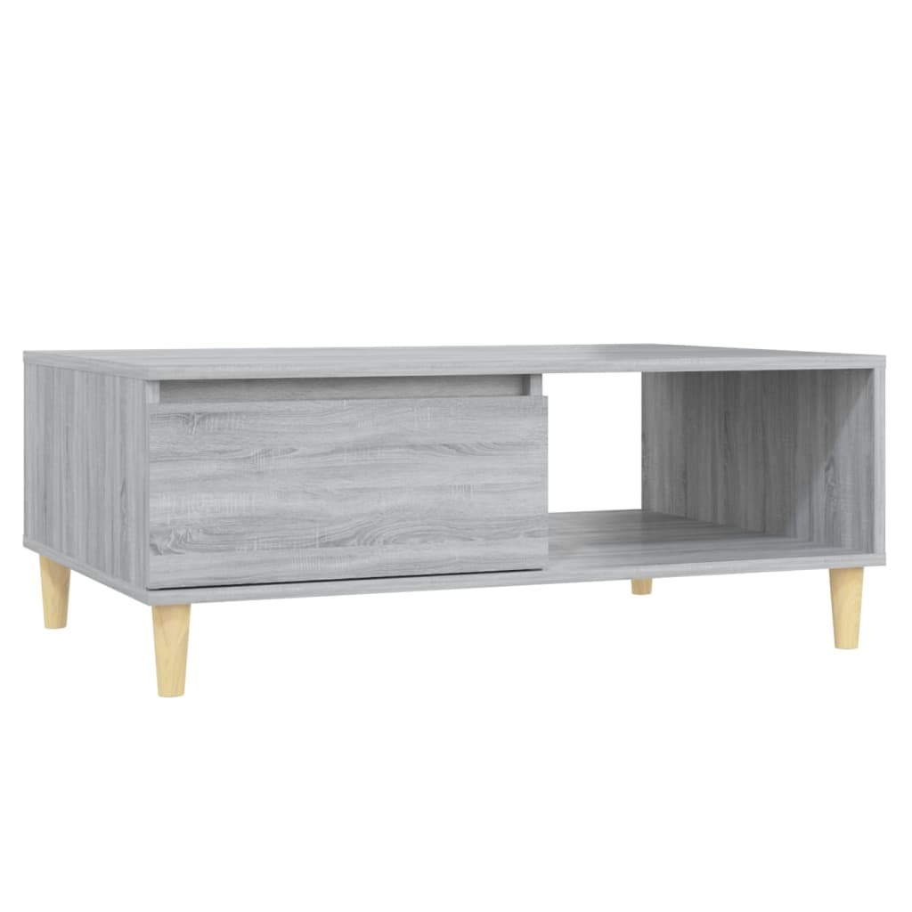 VidaXL Salontafel 90x60x35 cm spaanplaat grijs sonoma eikenkleurig