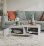 VidaXL Salontafel 90x60x35 cm spaanplaat grijs sonoma eikenkleurig