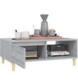 VidaXL Salontafel 90x60x35 cm spaanplaat grijs sonoma eikenkleurig