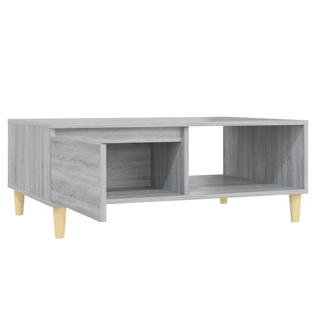 VidaXL Salontafel 90x60x35 cm spaanplaat grijs sonoma eikenkleurig