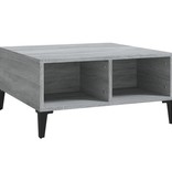 VidaXL Salontafel 60x60x30 cm spaanplaat grijs sonoma eikenkleurig