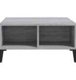 VidaXL Salontafel 60x60x30 cm spaanplaat grijs sonoma eikenkleurig