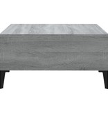 VidaXL Salontafel 60x60x30 cm spaanplaat grijs sonoma eikenkleurig