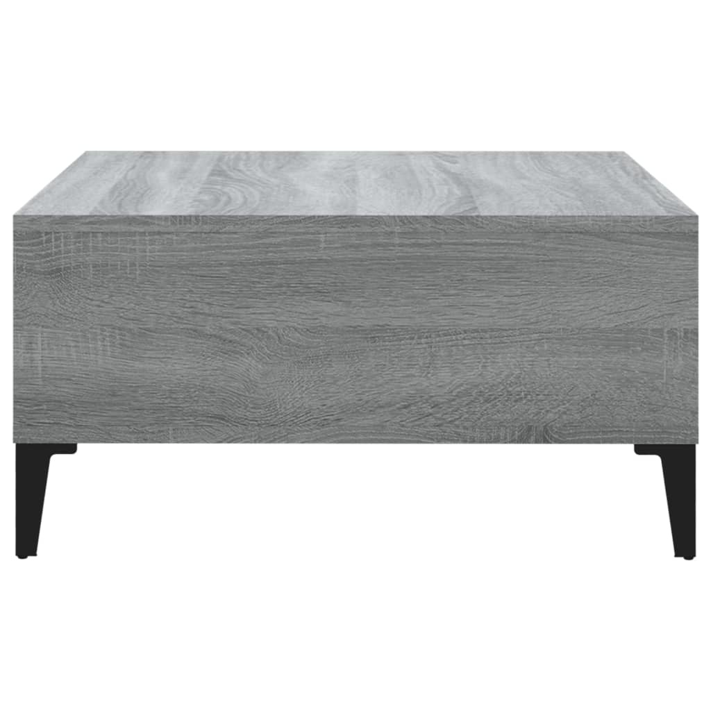 VidaXL Salontafel 60x60x30 cm spaanplaat grijs sonoma eikenkleurig