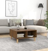 VidaXL Salontafel 60x60x30 cm spaanplaat bruineikenkleurig