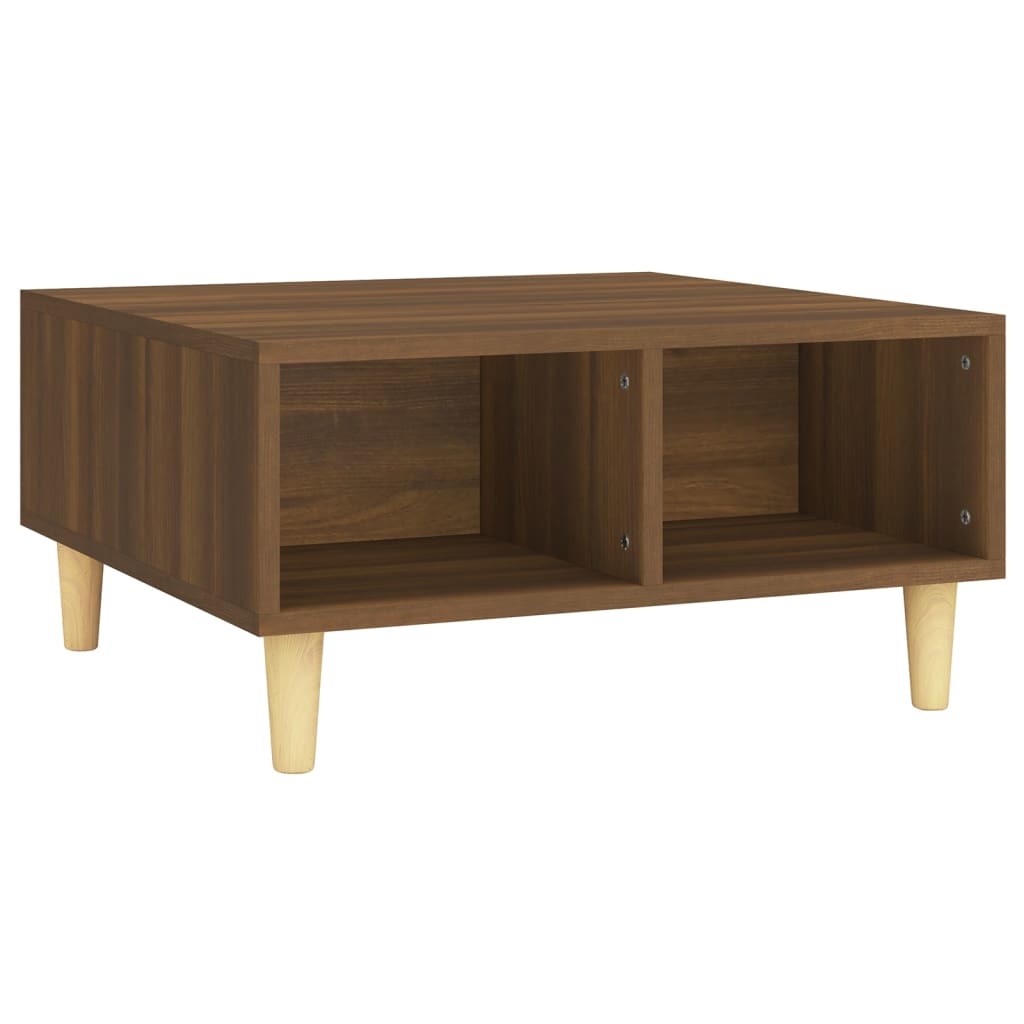 VidaXL Salontafel 60x60x30 cm spaanplaat bruineikenkleurig
