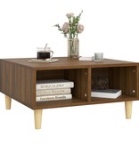 VidaXL Salontafel 60x60x30 cm spaanplaat bruineikenkleurig