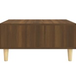 VidaXL Salontafel 60x60x30 cm spaanplaat bruineikenkleurig