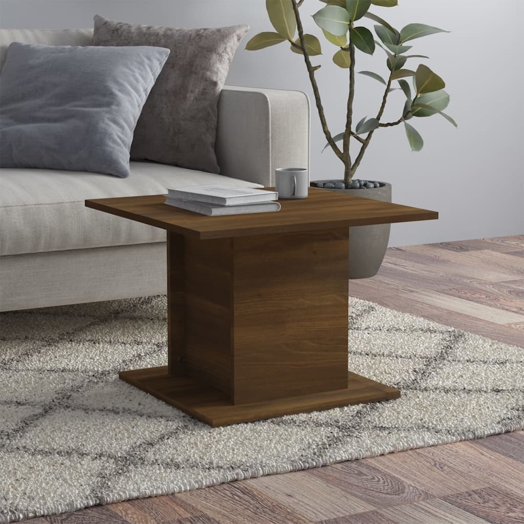 VidaXL Salontafel 55,5x55,5x40 cm spaanplaat bruineikenkleurig