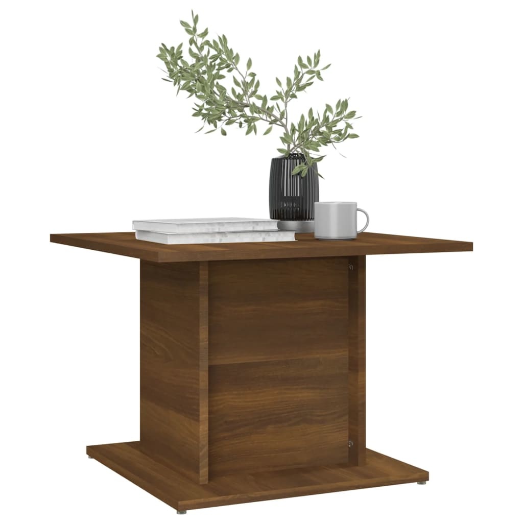 VidaXL Salontafel 55,5x55,5x40 cm spaanplaat bruineikenkleurig