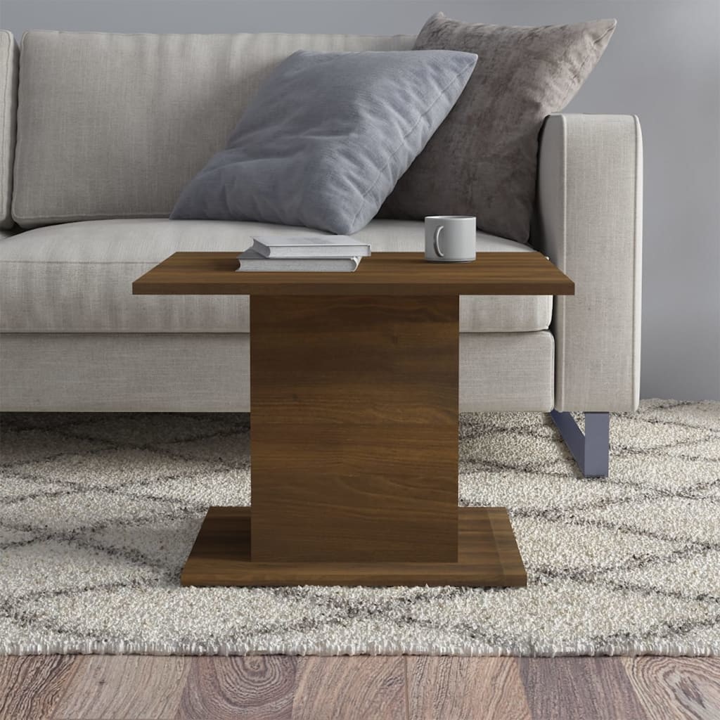 VidaXL Salontafel 55,5x55,5x40 cm spaanplaat bruineikenkleurig