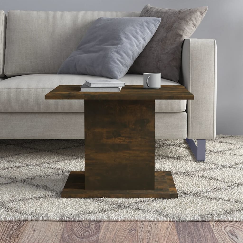 VidaXL Salontafel 55,5x55,5x40 cm spaanplaat gerookt eikenkleurig