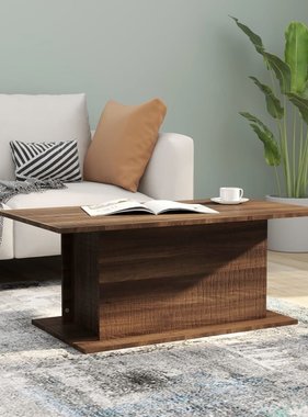 VidaXL Salontafel 102x55,5x40 cm spaanplaat bruineikenkleurig