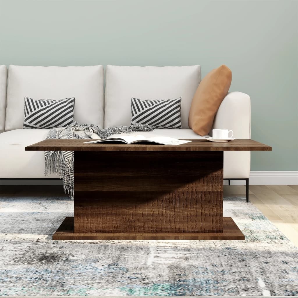 VidaXL Salontafel 102x55,5x40 cm spaanplaat bruineikenkleurig