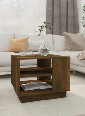 VidaXL Salontafel 55x55x43 cm spaanplaat gerookt eikenkleurig