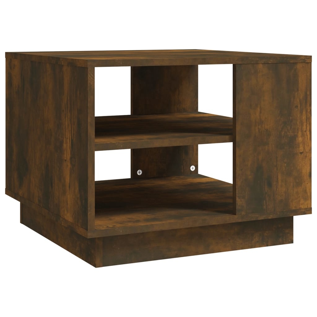 VidaXL Salontafel 55x55x43 cm spaanplaat gerookt eikenkleurig