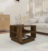 VidaXL Salontafel 55x55x43 cm spaanplaat gerookt eikenkleurig