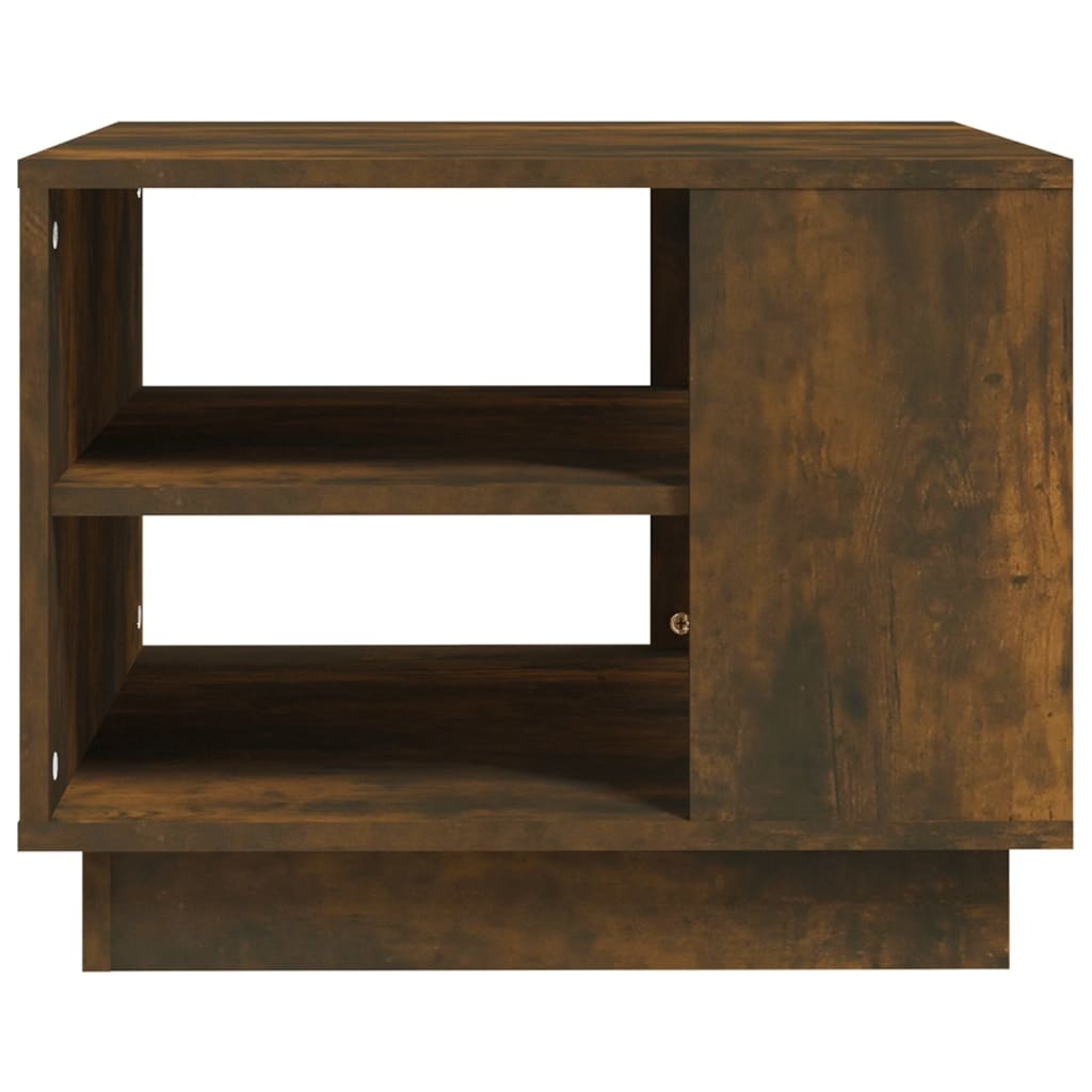 VidaXL Salontafel 55x55x43 cm spaanplaat gerookt eikenkleurig