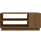 VidaXL Salontafel 102x55x43 cm spaanplaat bruineikenkleurig