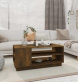 VidaXL Salontafel 102x55x43 cm spaanplaat gerookt eikenkleurig
