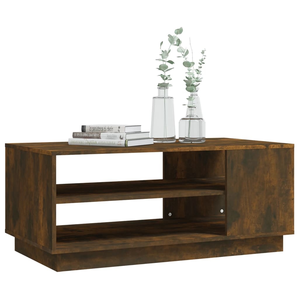 VidaXL Salontafel 102x55x43 cm spaanplaat gerookt eikenkleurig
