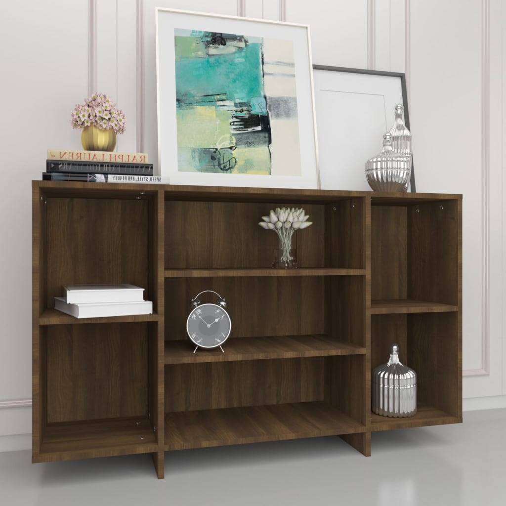 VidaXL Dressoir 120x30x75 cm spaanplaat bruineikenkleurig