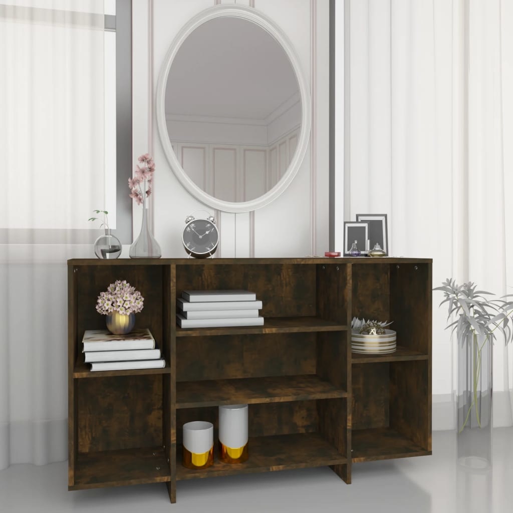 VidaXL Dressoir 120x30x75 cm spaanplaat gerookt eikenkleurig