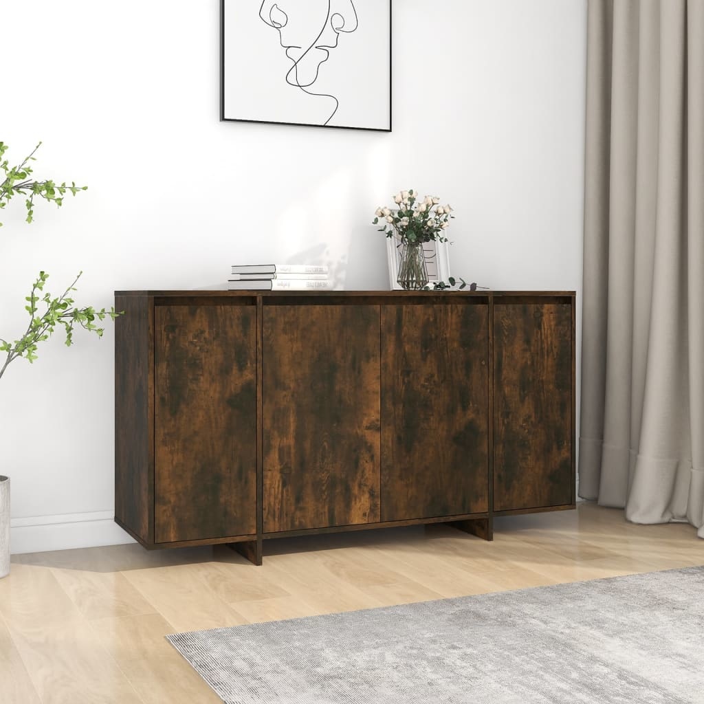 VidaXL Dressoir 135x41x75 cm spaanplaat gerookt eikenkleurig