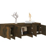 VidaXL Tv-meubel 120x30x40,5 cm spaanplaat gerook eikenkleurig