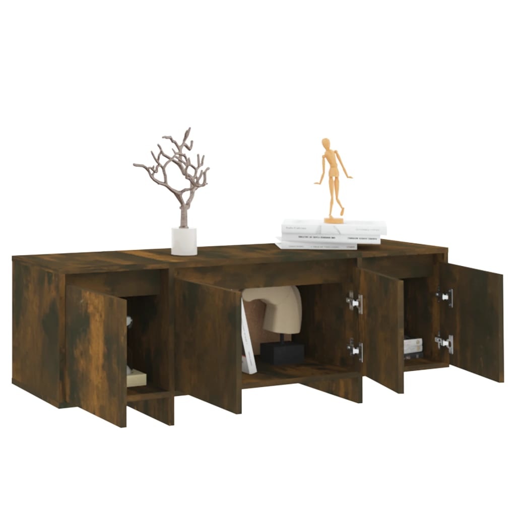 VidaXL Tv-meubel 120x30x40,5 cm spaanplaat gerook eikenkleurig