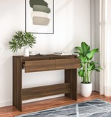 VidaXL Wandtafel 100x35x76,5 spaanplaat bruineikenkleurig