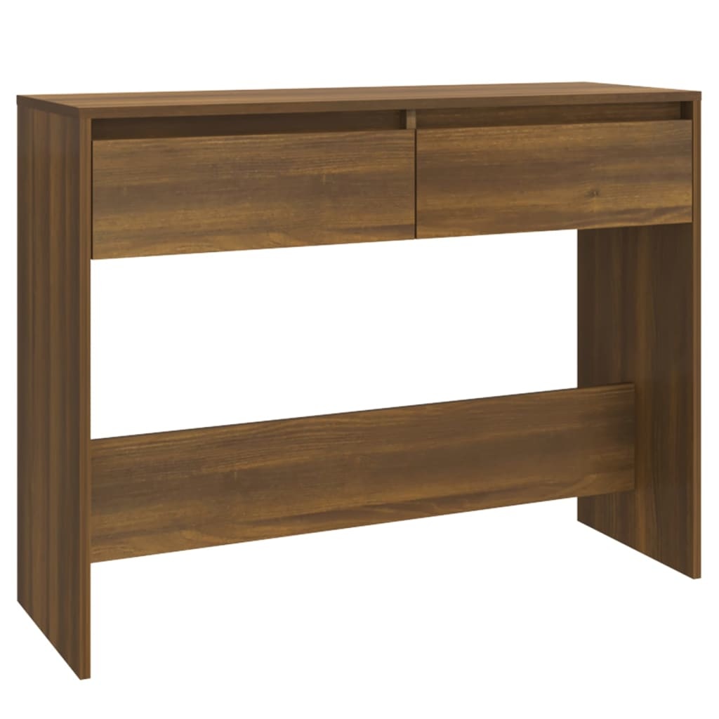 VidaXL Wandtafel 100x35x76,5 spaanplaat bruineikenkleurig