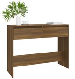 VidaXL Wandtafel 100x35x76,5 spaanplaat bruineikenkleurig