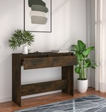 VidaXL Wandtafel 100x35x76,5 cm spaanplaat gerookt eikenkleurig