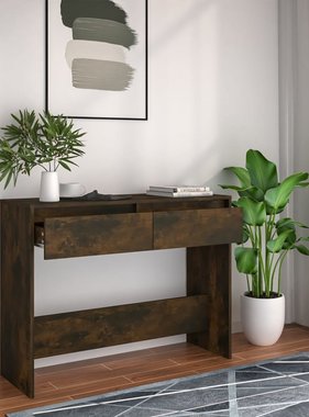 VidaXL Wandtafel 100x35x76,5 cm spaanplaat gerookt eikenkleurig