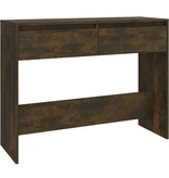 VidaXL Wandtafel 100x35x76,5 cm spaanplaat gerookt eikenkleurig